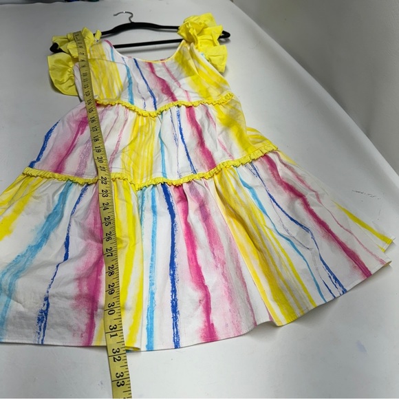 ALDEN ADAIR MULTICOLOR RUFFLE SLEEVES MINI DRESS SIZE S - Picture 8 of 11